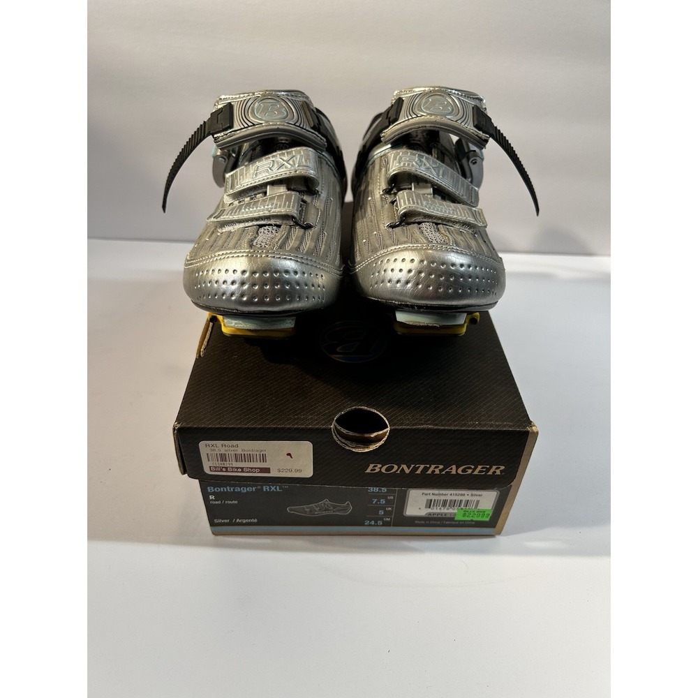 Bontrager RXL Road Cycling Shoes Silver Carbon Clipless EU 38.5 US 7.5 - Picture 7 of 7